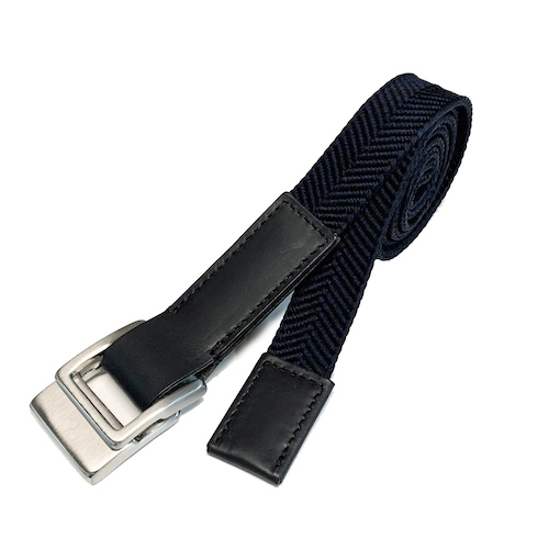 Ceinture Kumihimo - noir et bleu marine, soie, Sasanami-gumi, DOMYO